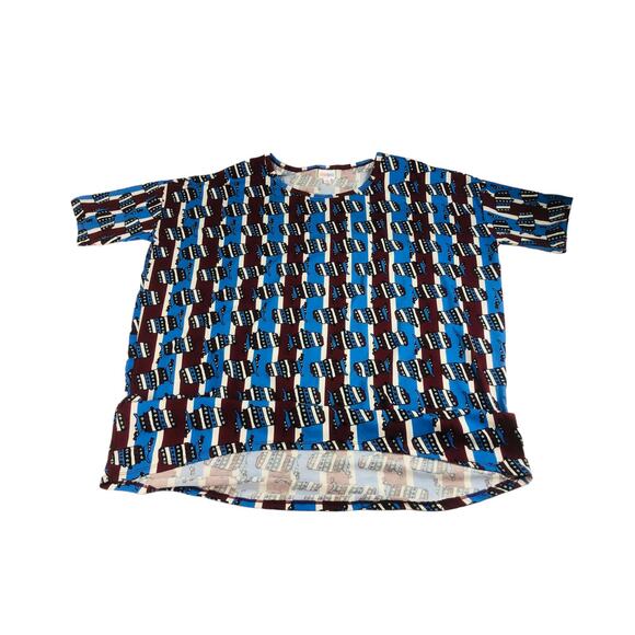 Lot of 2 Womens T-Shirts NWT Patriotic Red White Blue Flag Eagle Americana USA - Picture 2 of 13